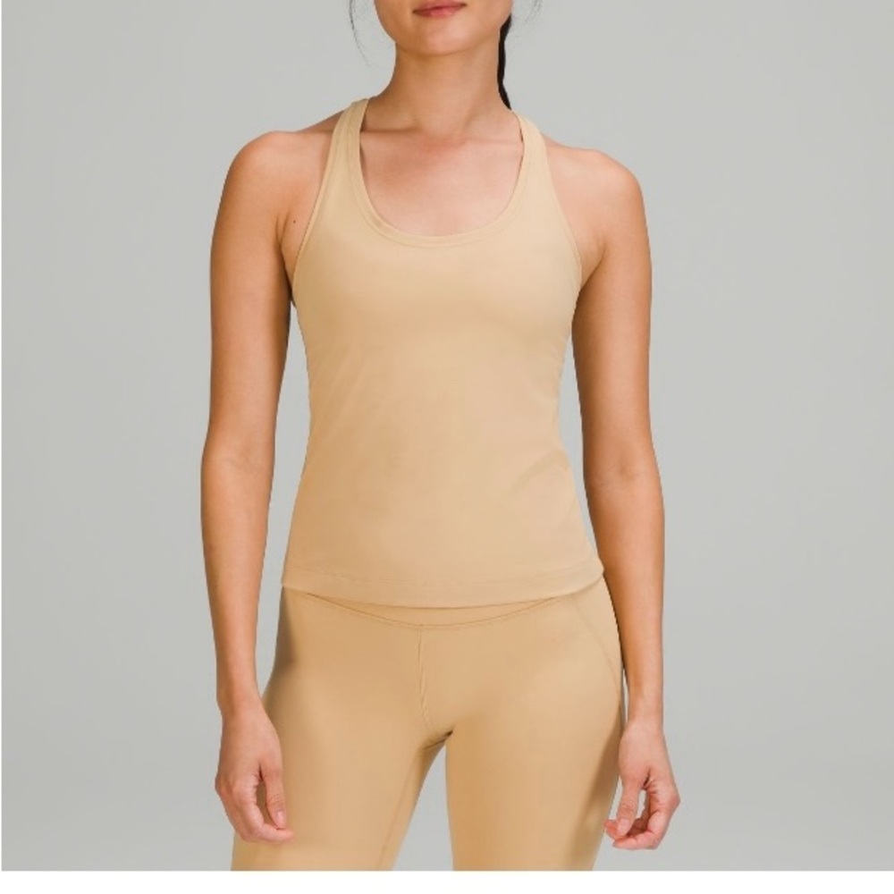 Women's Tan Racerback Tank Top